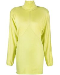 Philosophy Di Lorenzo Serafini - Draped-Sleeve Knitted Dress - Lyst