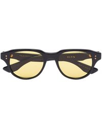 Dita Eyewear Telehacker Sonnenbrille mit rundem Gestell - Schwarz