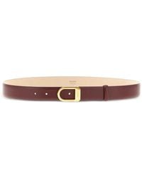 KHAITE - Smooth Saddle Leather Belt - Lyst