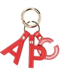 A.P.C. - Logo-Lettering Keyring - Lyst