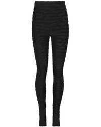 Balmain - Leggings De Punto Jacquard Con Motivo De 'Carta De Amor' Mujer, Talla - Lyst