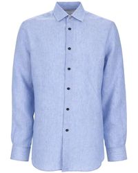 Paul Smith - Chemise Boutons En Lin - Lyst