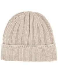 Vanisé - Ribbed-Knit Cashmere Beanie Hat - Lyst