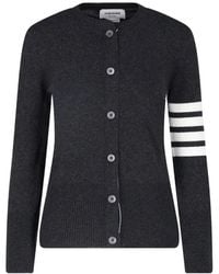 Thom Browne - Classic Cashmere 4-Bar V-Neck Cardigan - Lyst