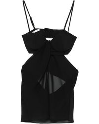 Patrizia Pepe - Top Met Gedrapeerd Detail - Lyst