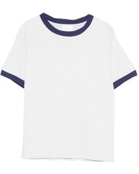 A.P.C. - T-Shirt À Bords Contrastants - Lyst