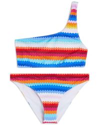 Missoni - Zigzag-print One-shoulder Bikini - Lyst