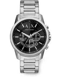 ARMANI EXCHANGE - Round-Shape 44Mm Watch - Lyst
