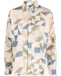 Polo Ralph Lauren - Patchwork-design Cotton Shirt - Lyst
