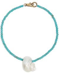 Bimba Y Lola - Beaded Shell-Pendant Necklace - Lyst