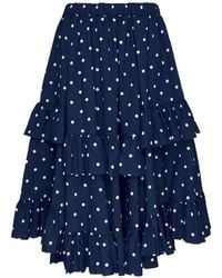 Comme des Garçons - Minijupe Volantée À Pois - Lyst