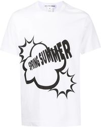 Comme des Garçons - Slogan-Print Cotton T-Shirt - Lyst