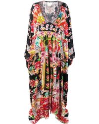 Camilla Kaftan Jurk Met Print - Rood