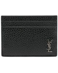Saint Laurent - "Tiny Cassandre" Cardholder - Lyst