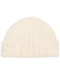 Ami Paris - Leather-Label Wool Beanie Hat - Lyst