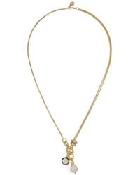 Roxanne Assoulin - Double Drop Cubic Zirconia Necklace - Lyst