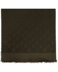 Jimmy Choo - Monogram Frayed Scarf - Lyst