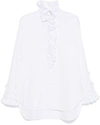 Ermanno Scervino - Lace-Appliqué Shirt - Lyst