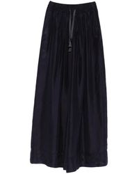 forte_forte - Silk Drawstring Palazzo Pants - Lyst