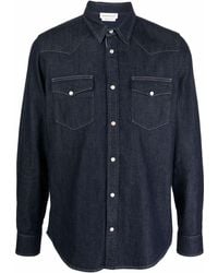 Alexander McQueen - Denim Button-up Shirt - Lyst