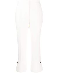 MSGM - Cropped-leg Flared Trousers - Lyst