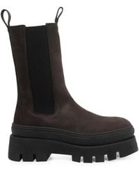 COPENHAGEN - Suede Chunky-Sole Chelsea Boots - Lyst
