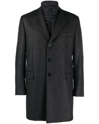 Fay - Easy Db Single-breasted Layered Coat - Lyst