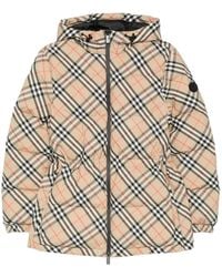 Burberry - Plumífero con motivo Vintage Check - Lyst