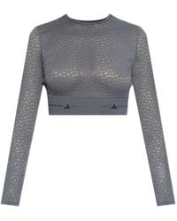 adidas By Stella McCartney - Long-Sleeved Cropped Top - Lyst