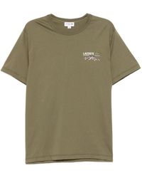 Lacoste - Graphic-Print Cotton T-Shirt - Lyst