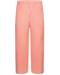 Homme Plissé Issey Miyake - Pantalones anchos con pinzas - Lyst