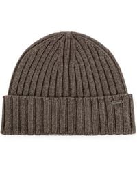 Paul & Shark - Ribbed-Knit Beanie Hat - Lyst