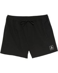 Marc O' Polo - Logo-Print Drawstring-Waist Shorts - Lyst