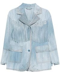 Ermanno Scervino - Fringed Laser-Cut Jacket - Lyst