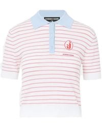 Iceberg - Polo Slim De Manga Corta A Rayas - Lyst
