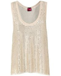 Pinko - Débardeur Dyane À Sequins Et Col Rond - Lyst