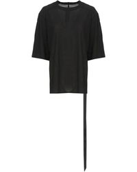 Rick Owens - Walrus Tail-Detail T-Shirt - Lyst