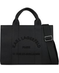 KARL LAGERFELD - Medium Rue St-Guillaume Square Tote Bag - Lyst