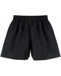 RED Valentino - Pleated Flared Shorts - Lyst