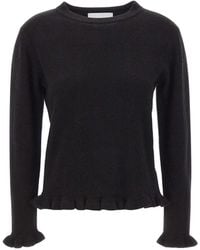 Kaos - Pullover Mit Rüschenbesatz - Lyst