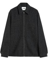 Jil Sander - Zip-Front Collar Jacket - Lyst