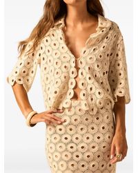 JBQ - Braydon Cut-Out Blouse - Lyst