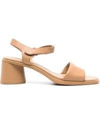 Camper - Kiara Block-Heel Leather Sandals - Lyst