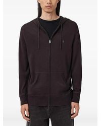 AllSaints - Mode Hoodie Met Logodetail - Lyst