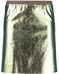 Rick Owens - Mini-Rok Met Metallic-Effect - Lyst