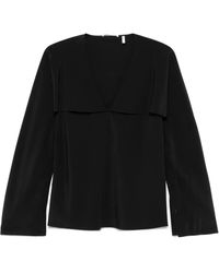 Helmut Lang - Blouse À Design Superposé - Lyst
