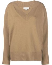 Vince - V-Neck Draped-Sleeve Jumper - Lyst