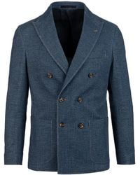 Eleventy - Double-Breasted Cotton Suit - Lyst