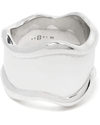Eshvi - Wave Ring - Lyst