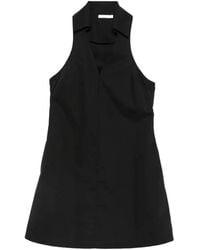 Patrizia Pepe - V-Neck Mini Dress - Lyst